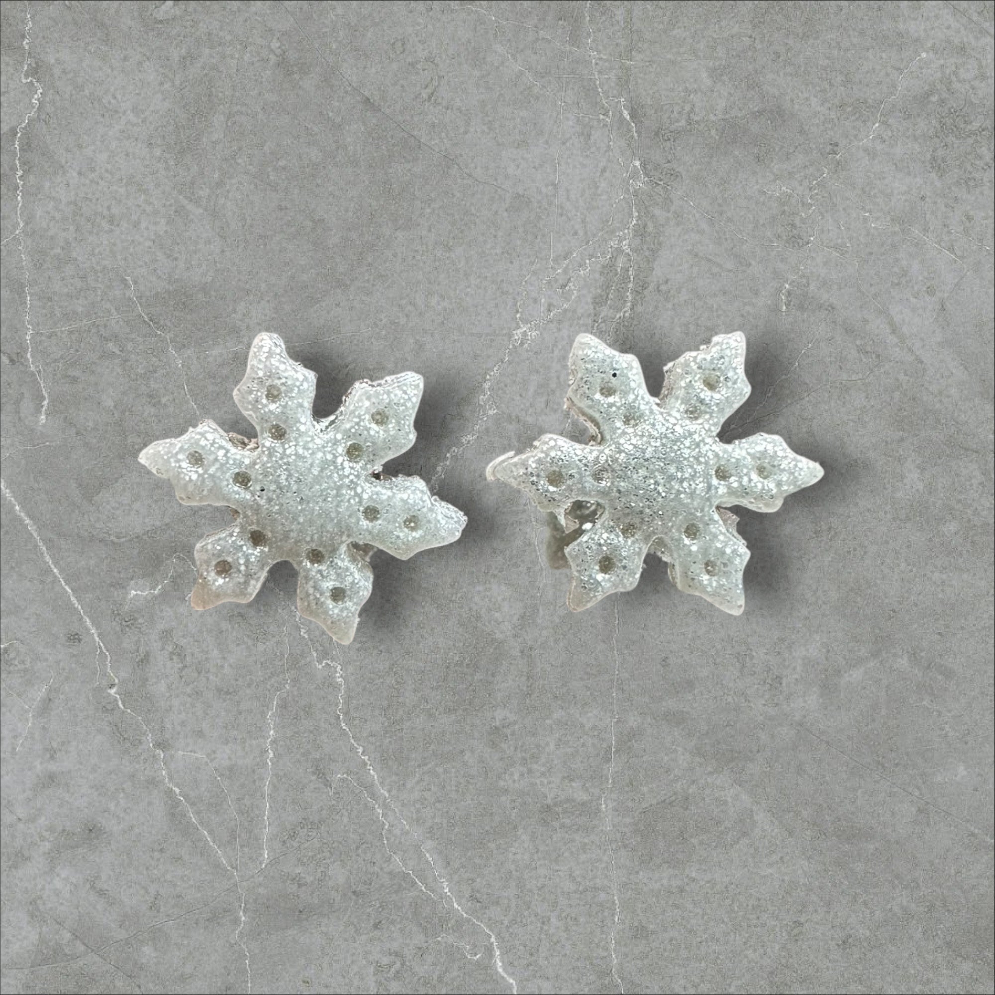 Snowflakes - Polymer Clay Studs