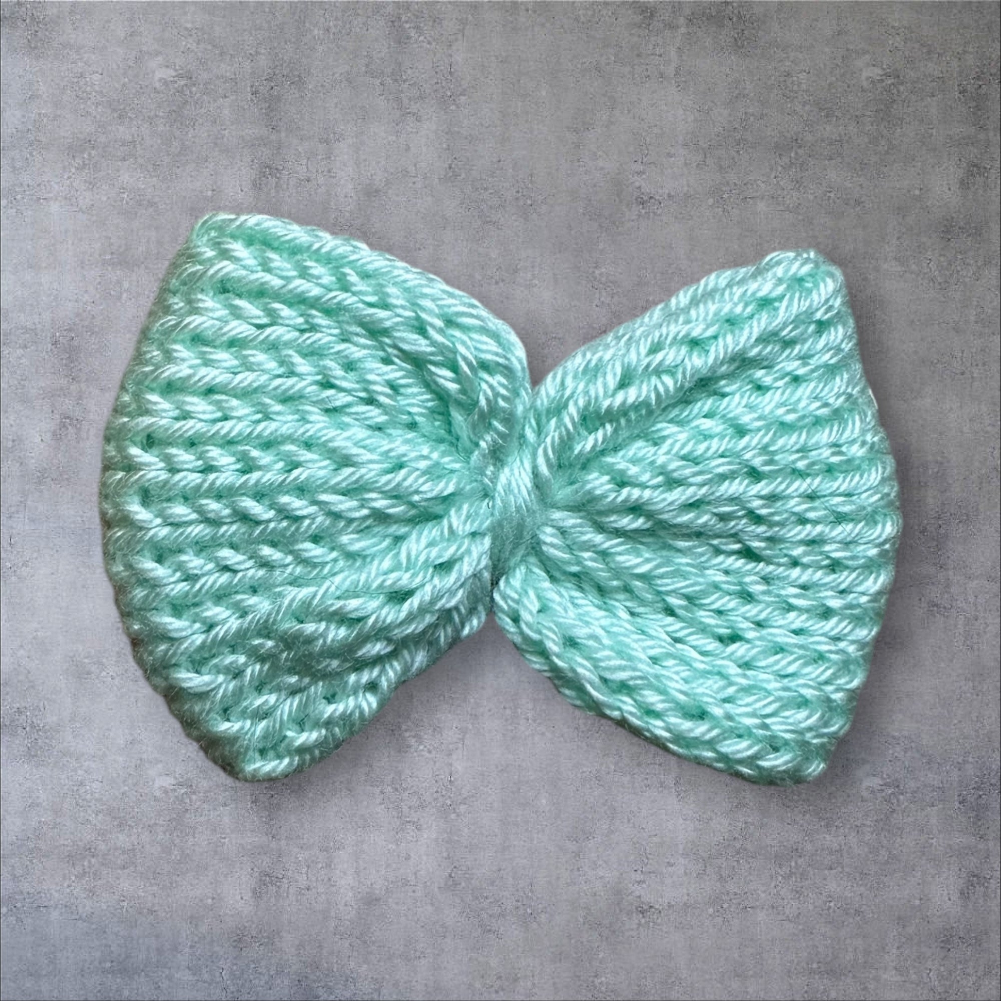 Knit Bow Barrettes