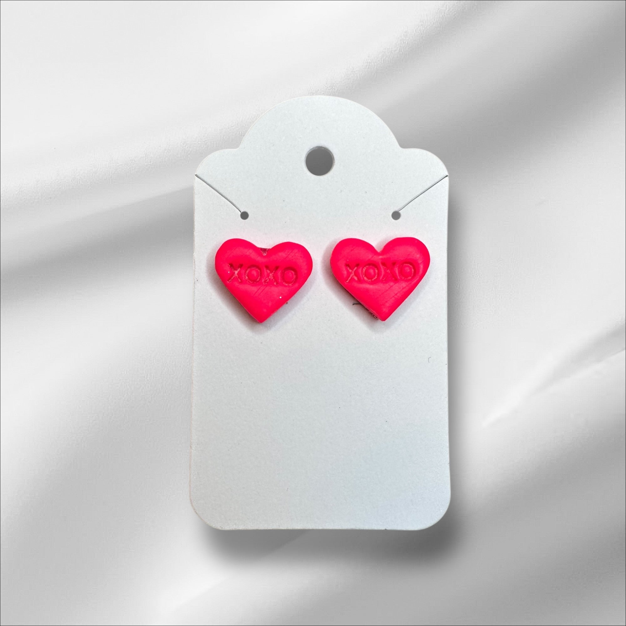 Conversation Hearts - Polymer Clay Studs