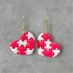 Puzzle My Love - Polymer Clay Earrings