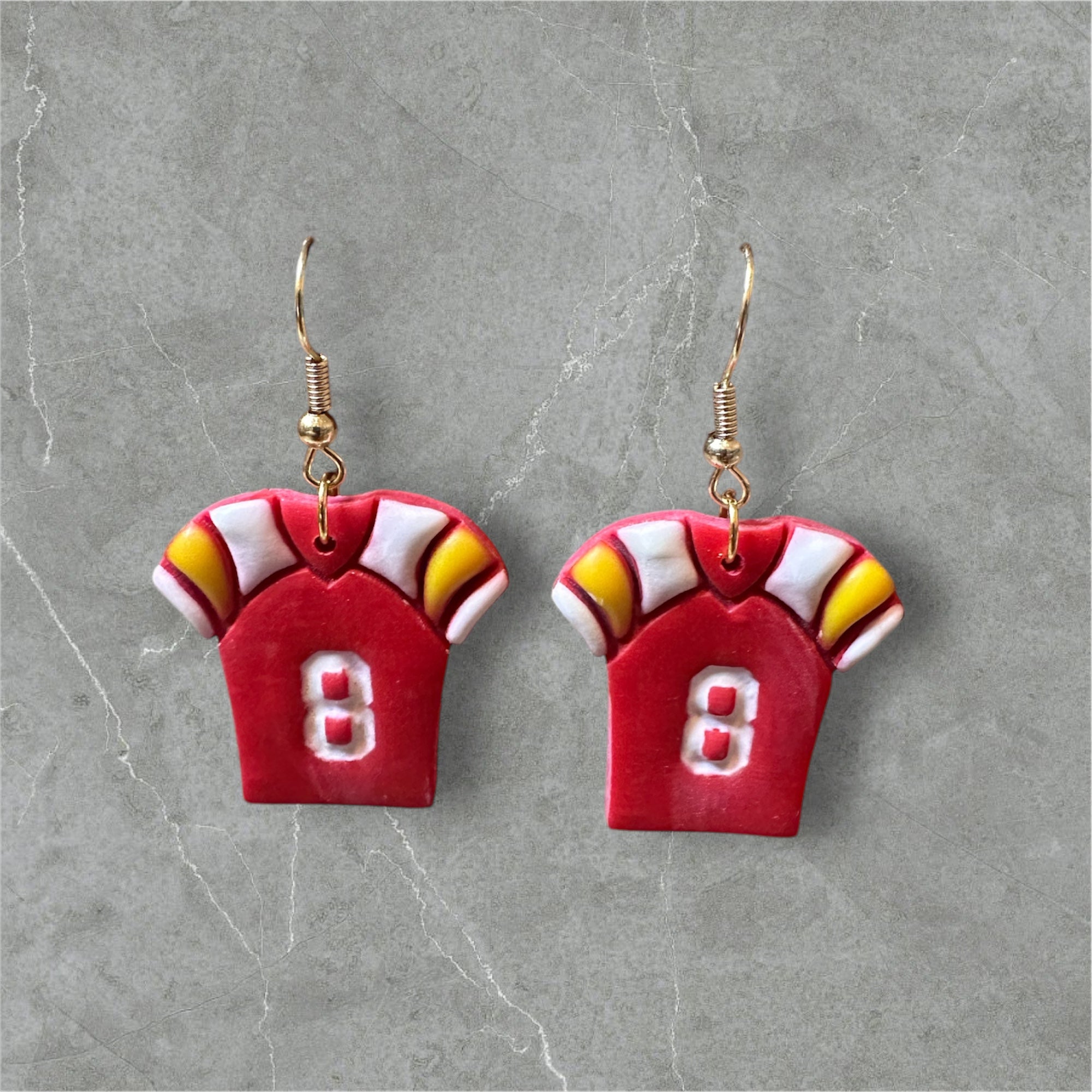 Jerseys - Polymer Clay Earrings