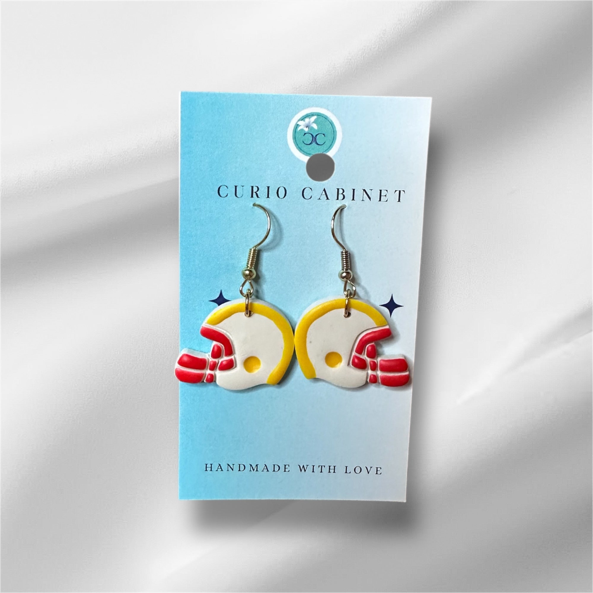 Team Helmets - Polymer Clay Earrings