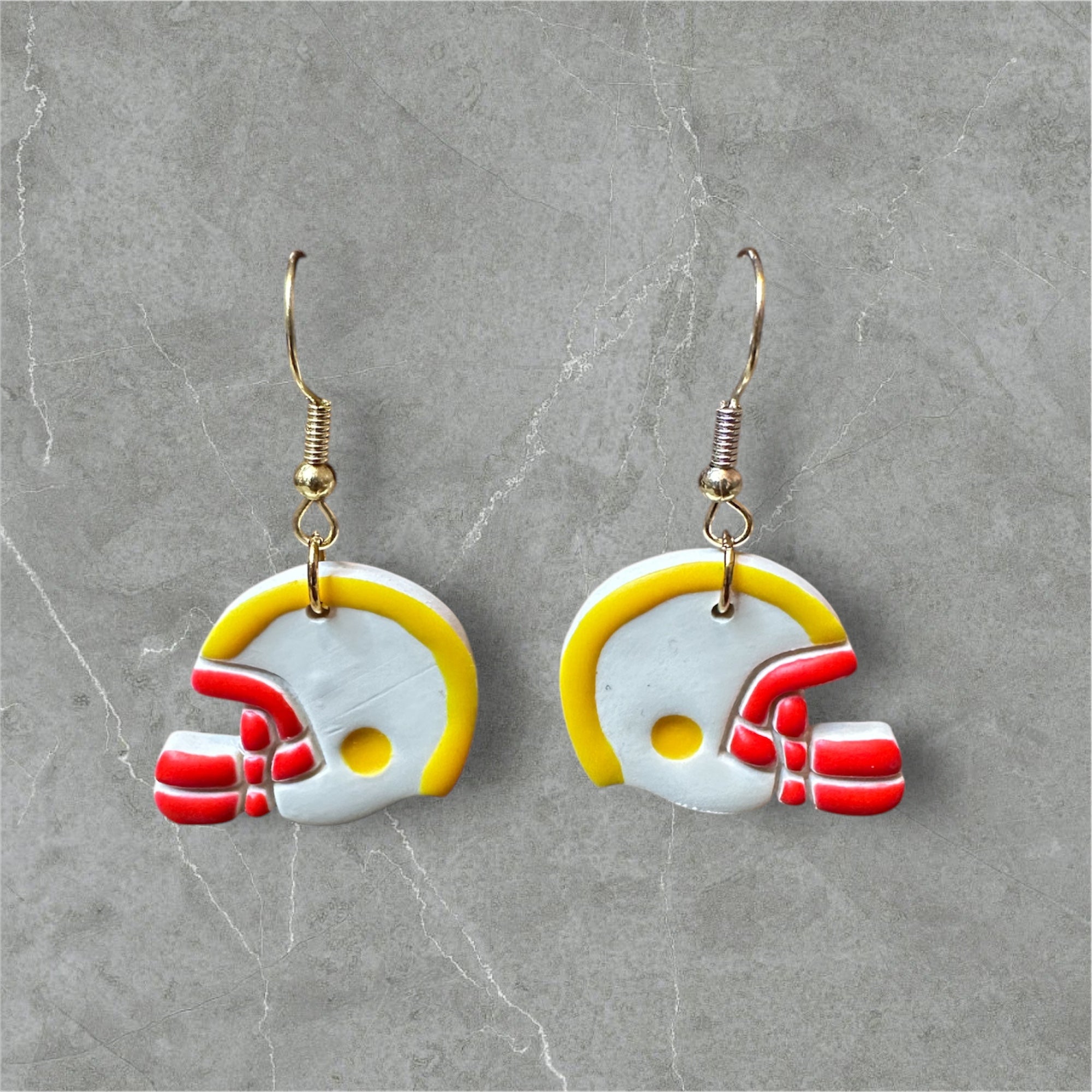Team Helmets - Polymer Clay Earrings