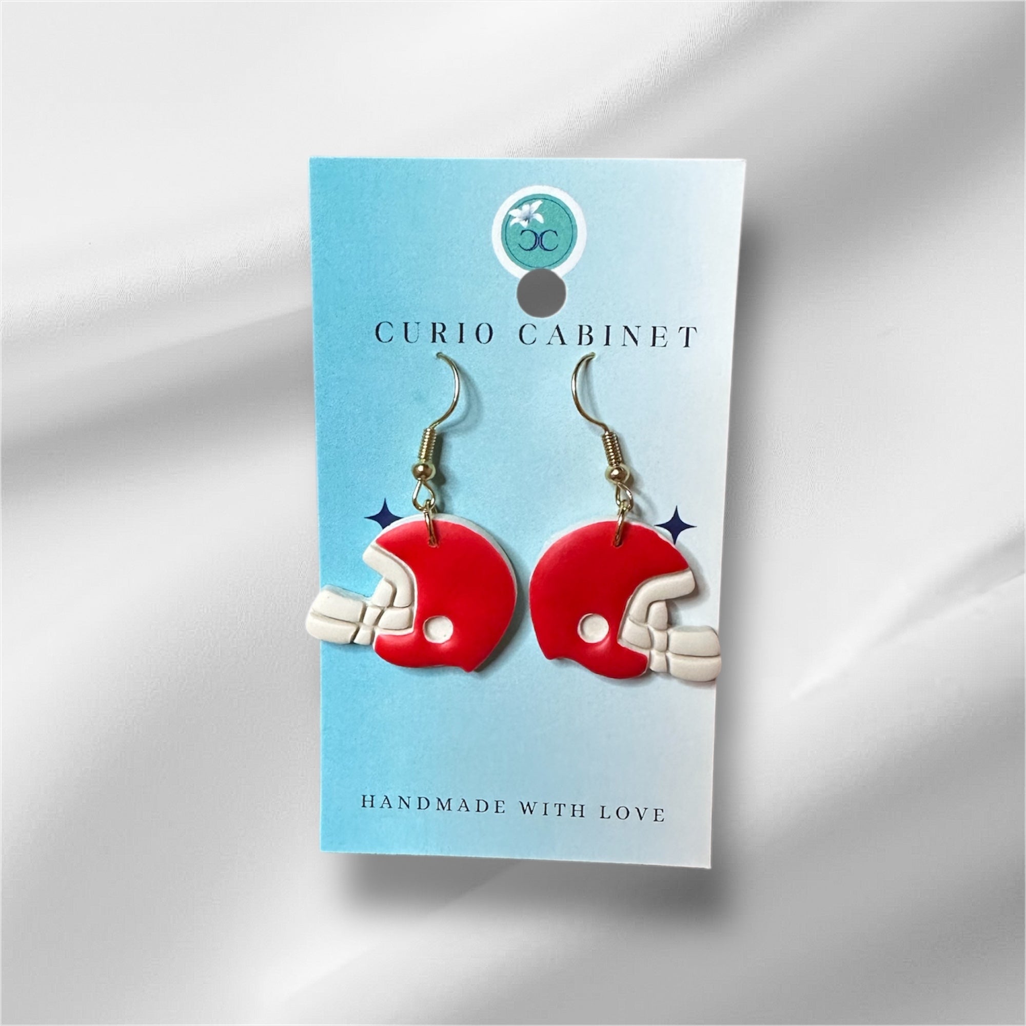 Team Helmets - Polymer Clay Earrings