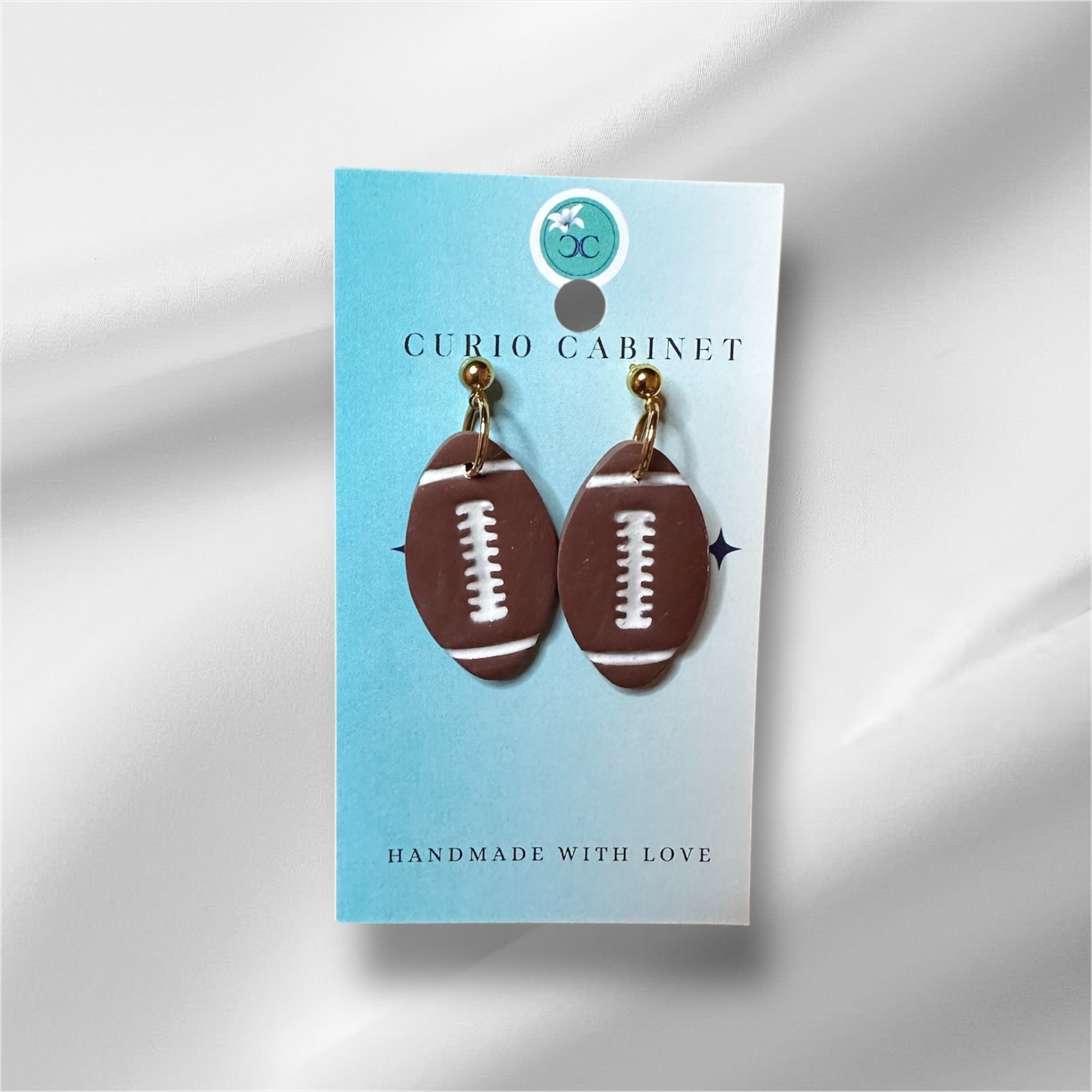 Fun Footballs - Polymer Clay Earrings