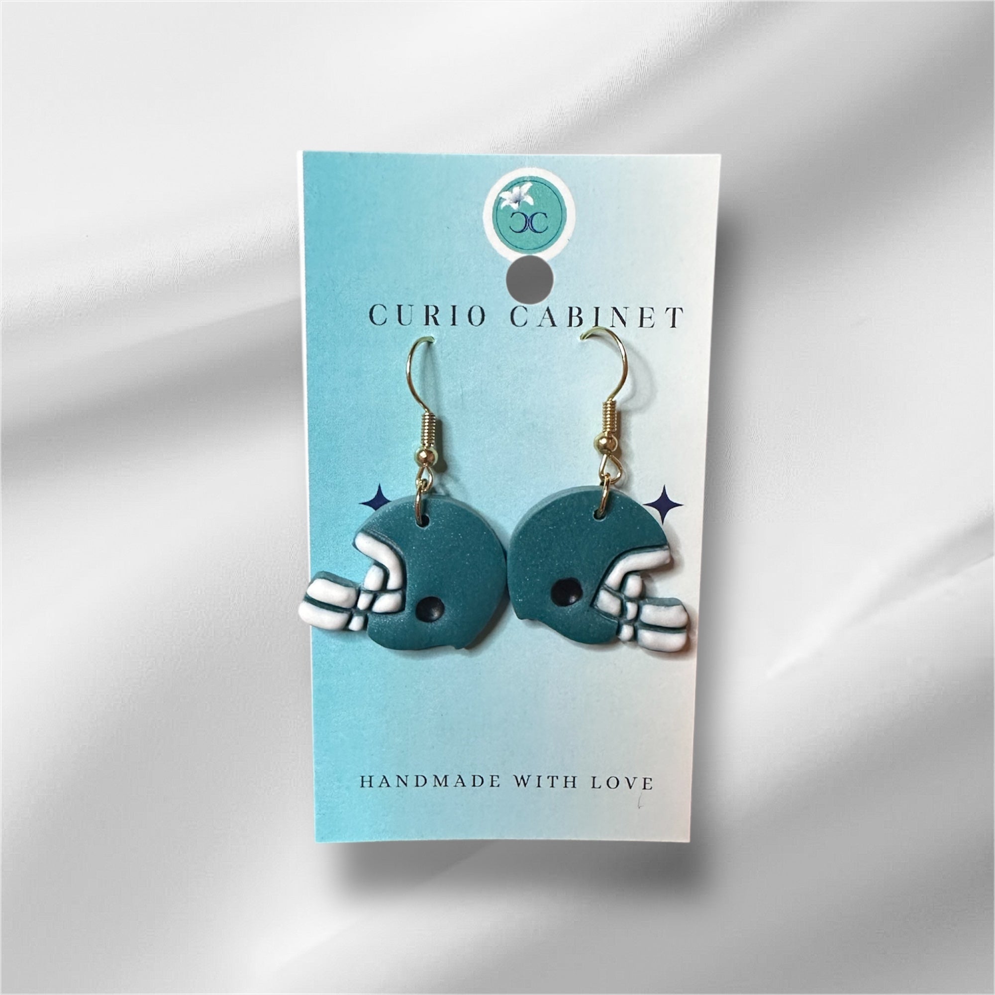 Team Helmets - Polymer Clay Earrings