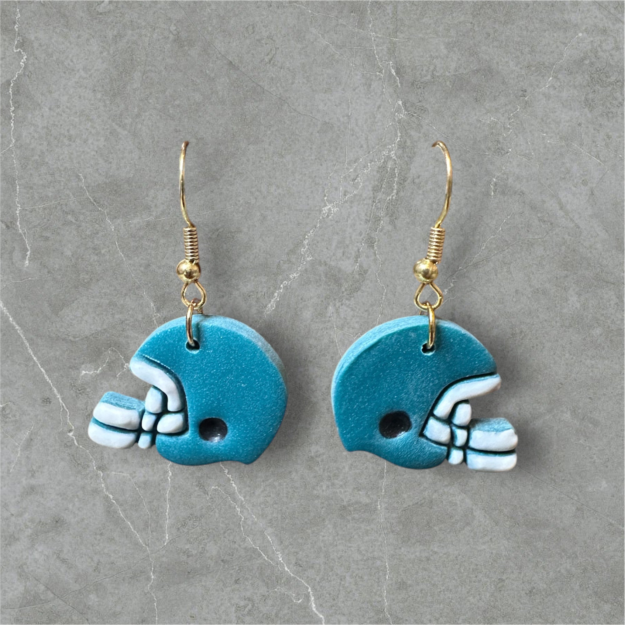 Team Helmets - Polymer Clay Earrings
