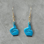 Foam Fingers - Polymer Clay Earrings