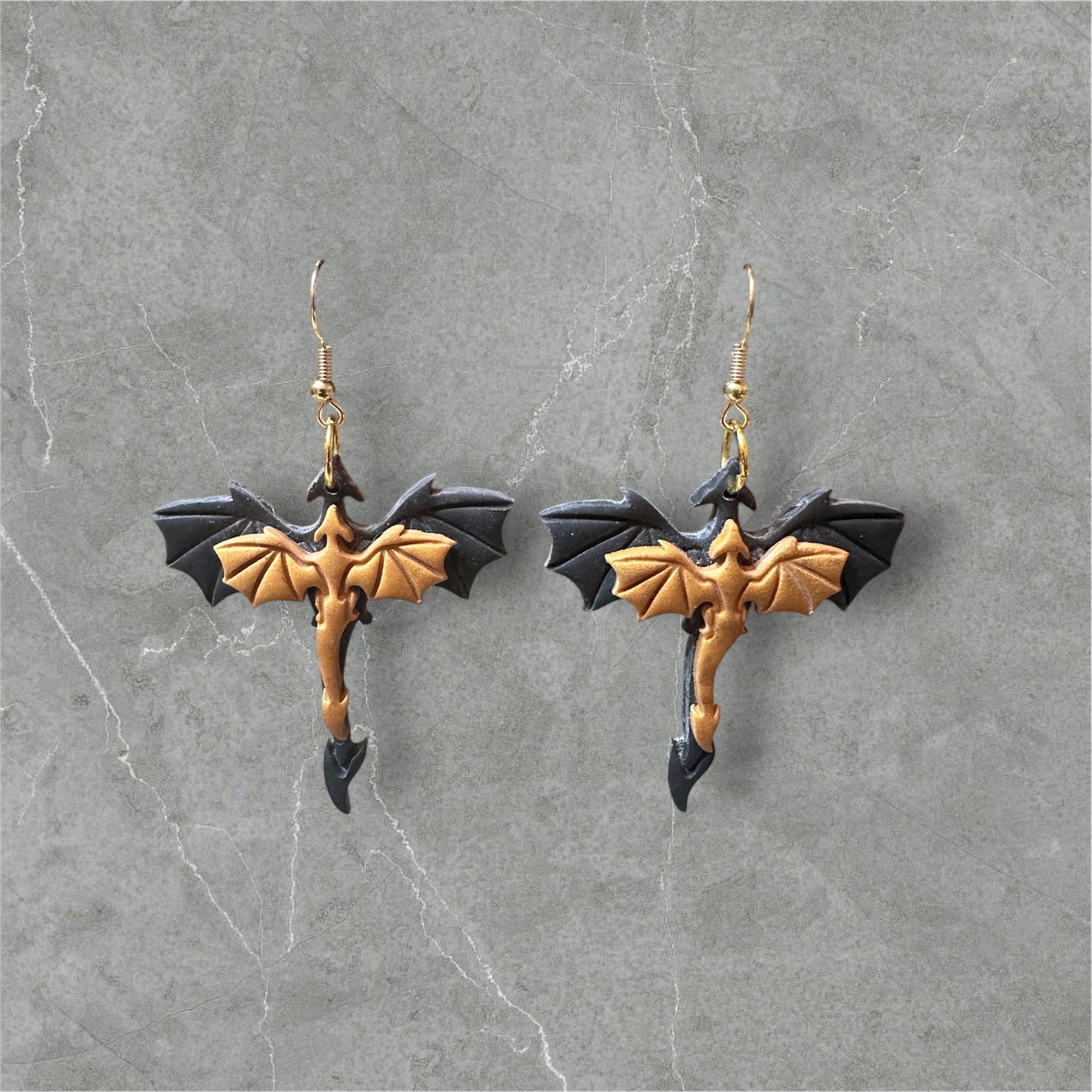 Gold and Black Dragons
