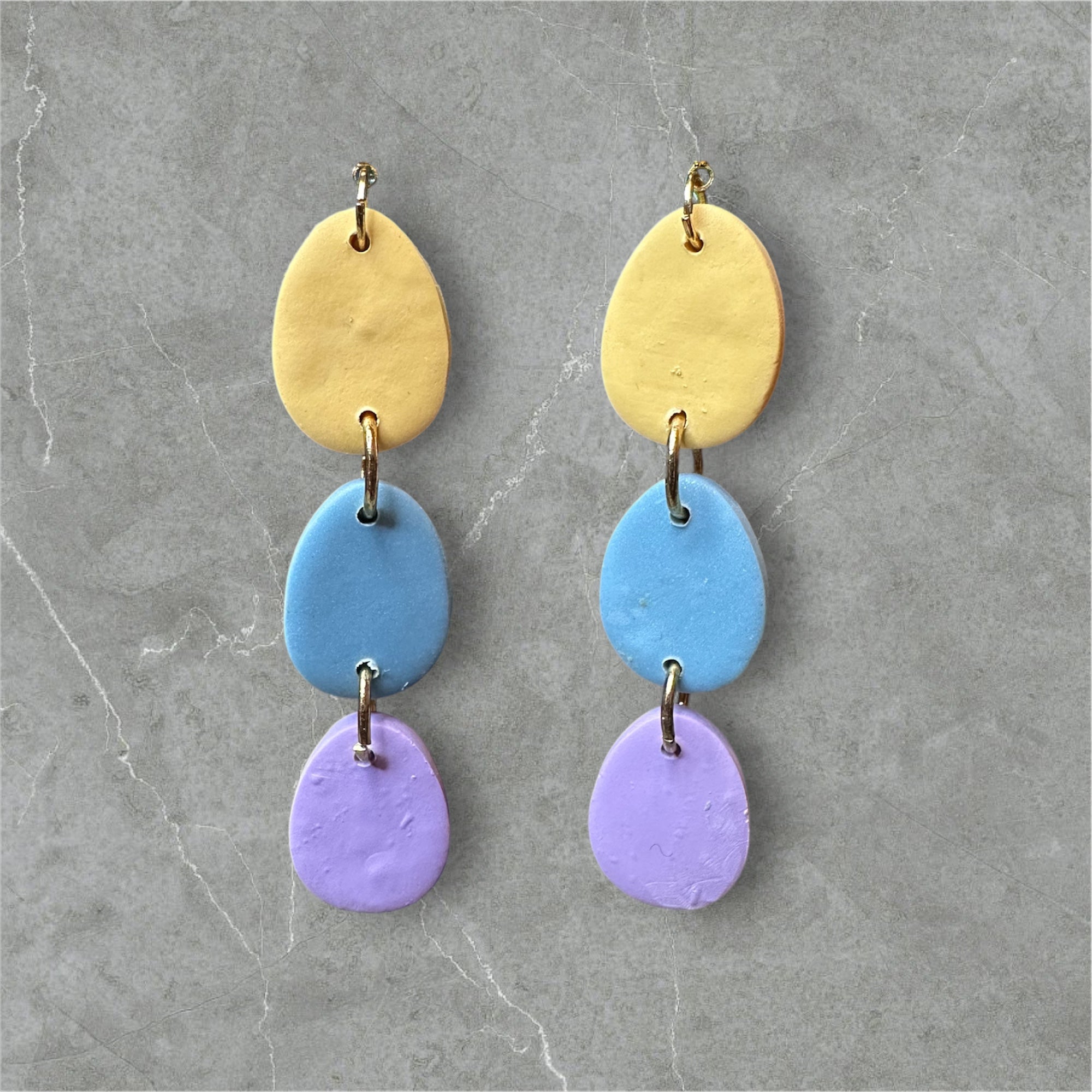Pastel Eggs - Polymer Clay Earrings