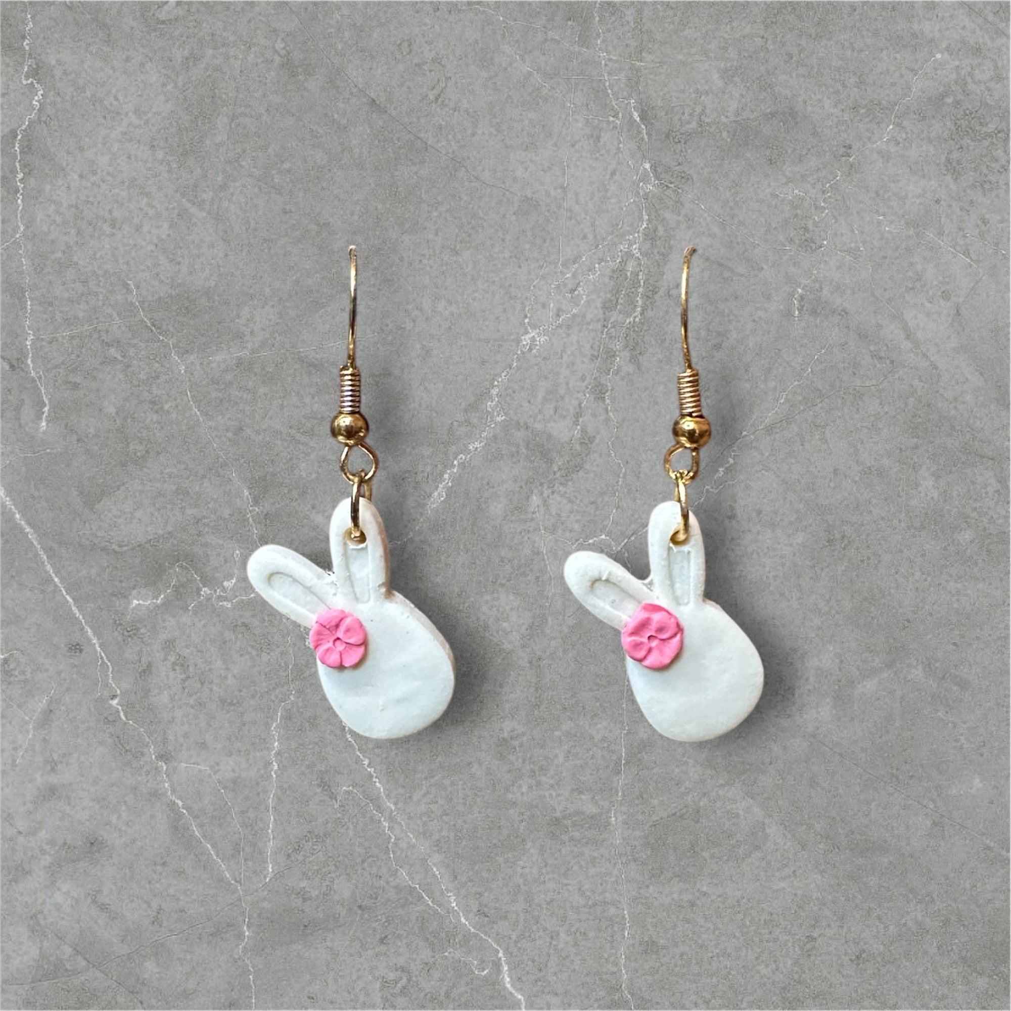 Baby Bunnies - Polymer Clay Earrings