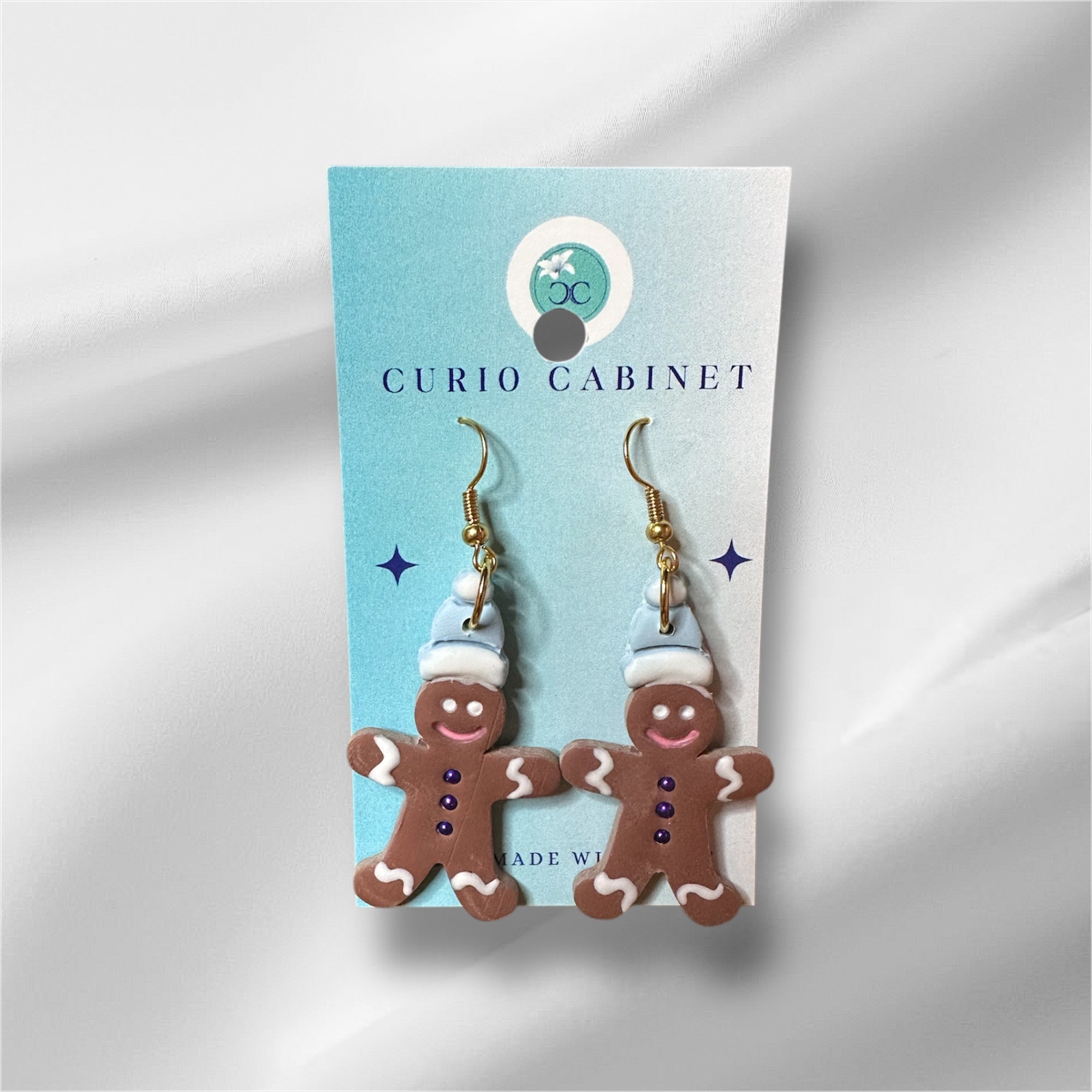 Gingerbread Men - Polymer Clay Earrings