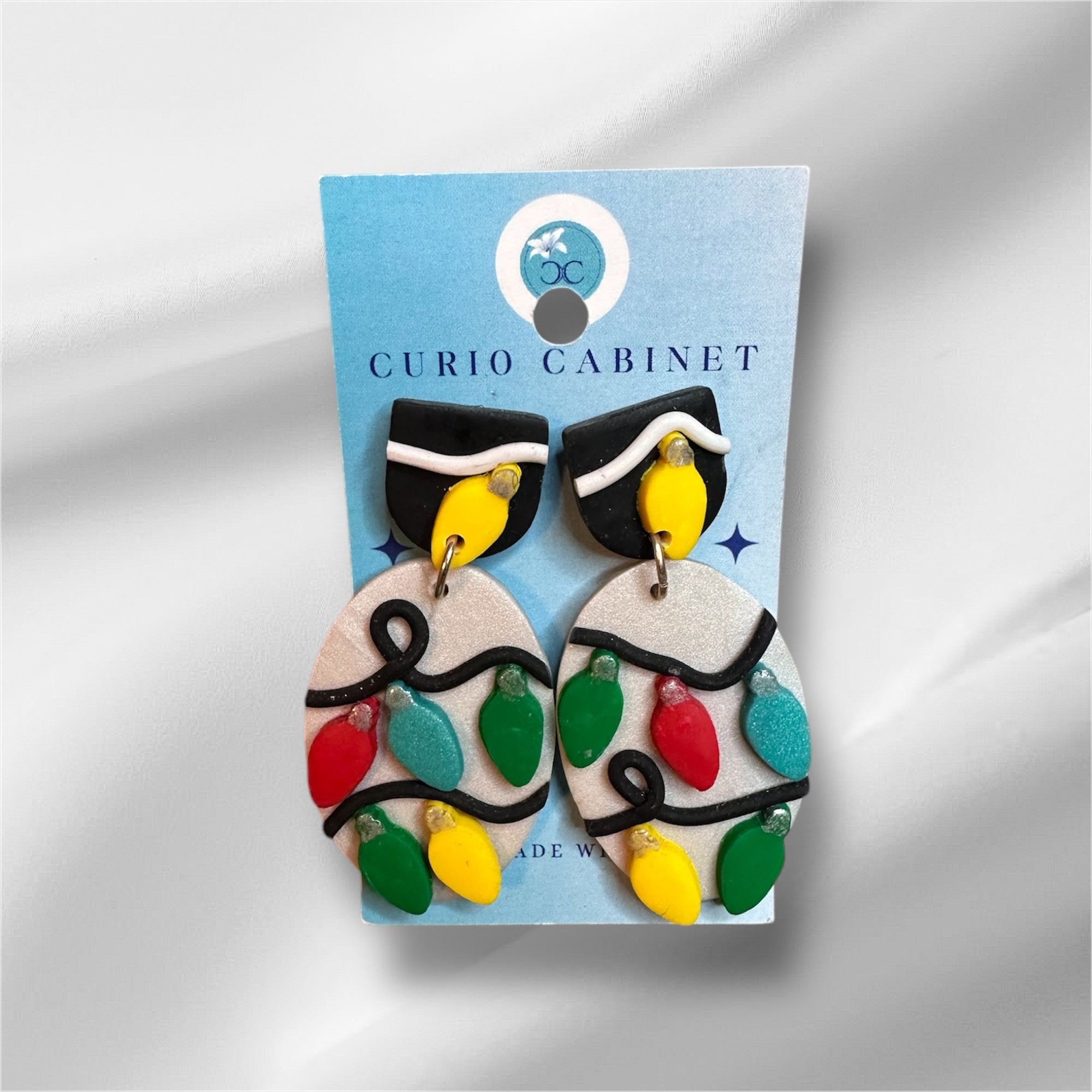 String of Lights - Polymer Clay Earrings