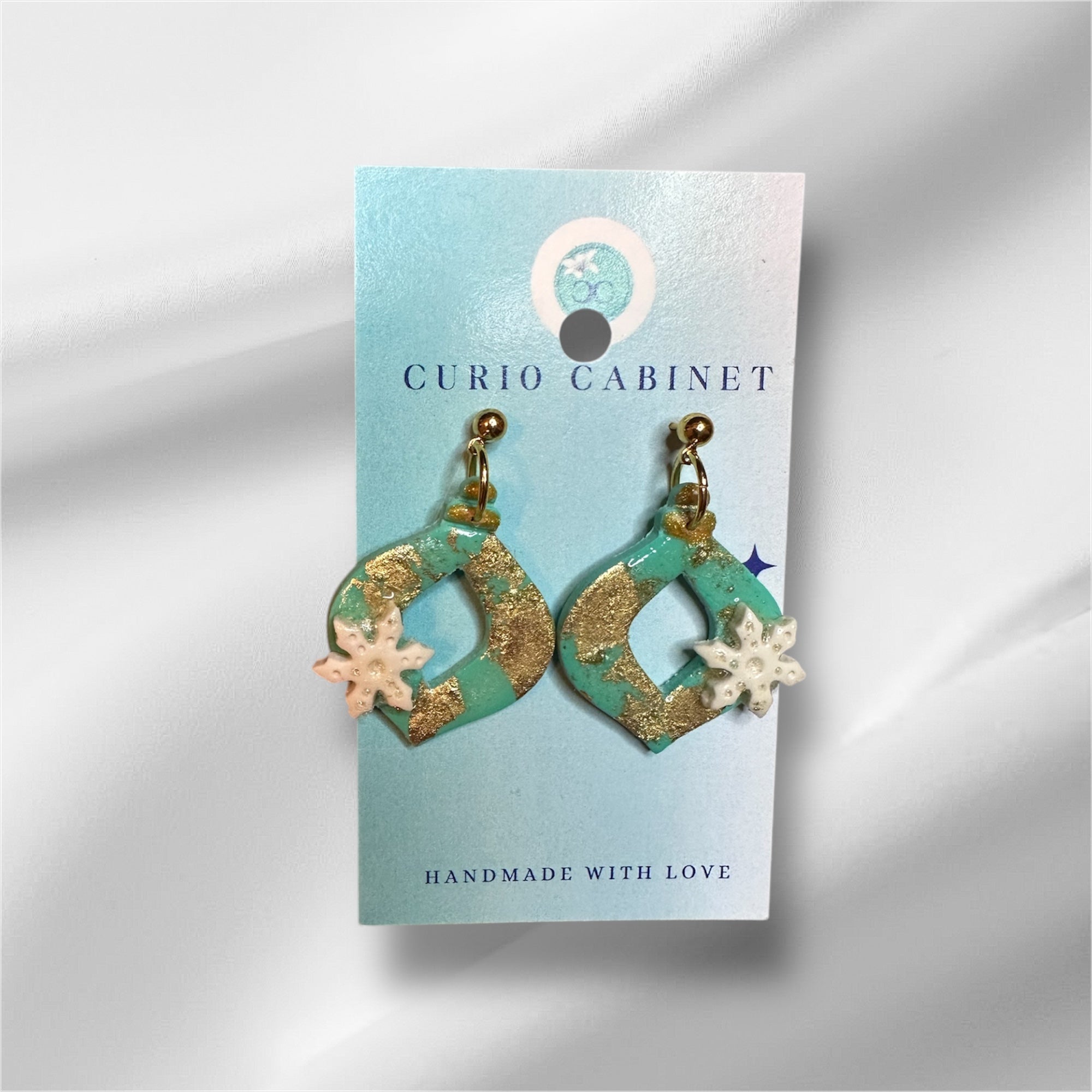 Snowflake Ornaments - Polymer Clay Earrings
