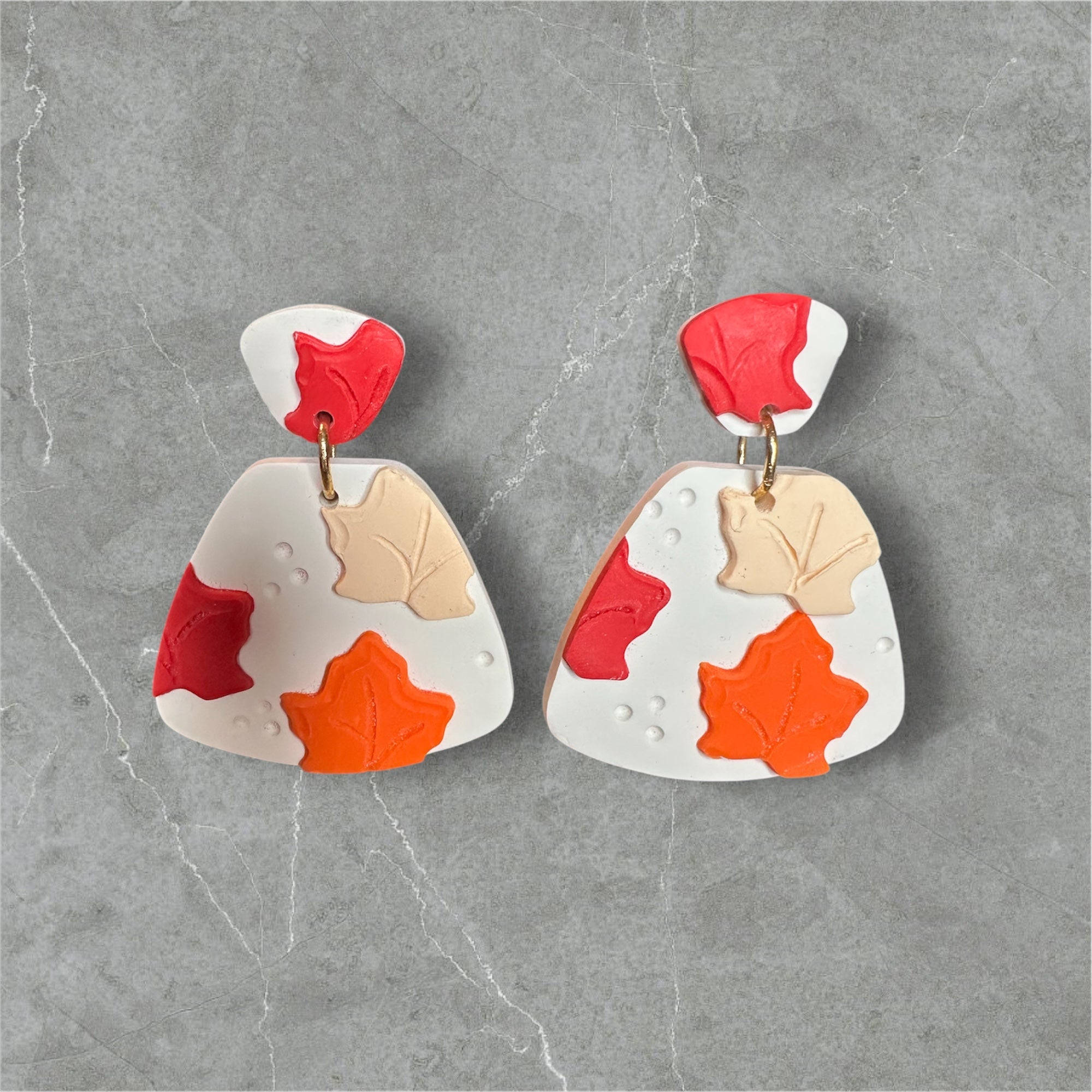 Maple Leaves - Polymer Clay Earrings