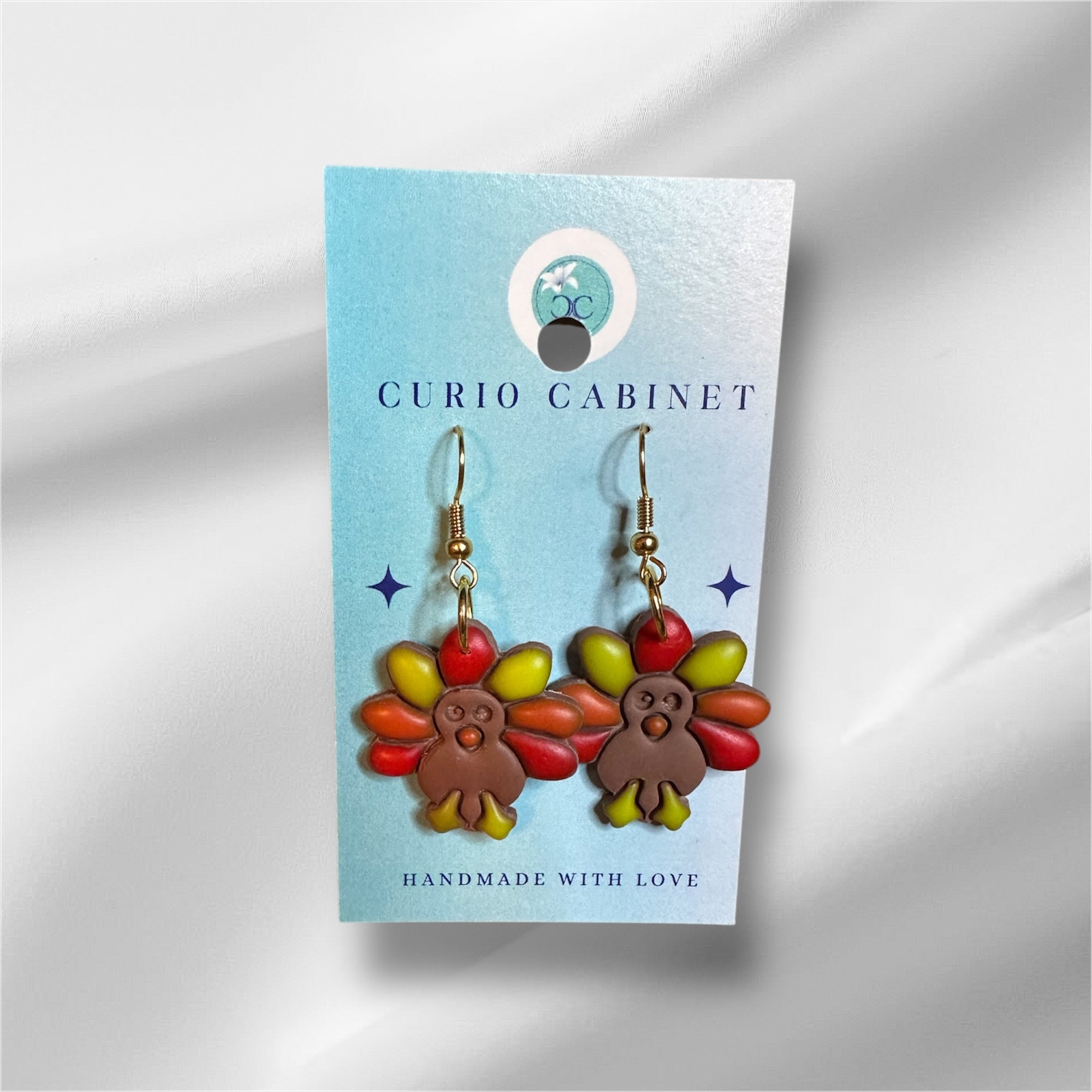 Turkey Trot - Polymer Clay Earrings