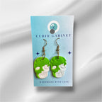 Melted Skulls - Polymer Clay Earrings