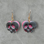 Poisoned Apple Skulls - Polymer Clay Earrings
