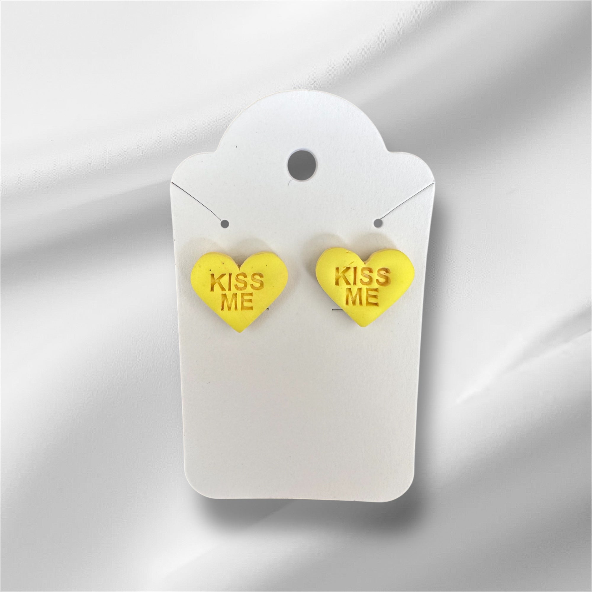 Conversation Hearts - Polymer Clay Studs