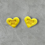 Conversation Hearts - Polymer Clay Studs