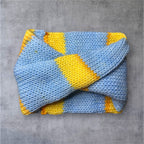 Striped Twisted Knit Ear Warmer