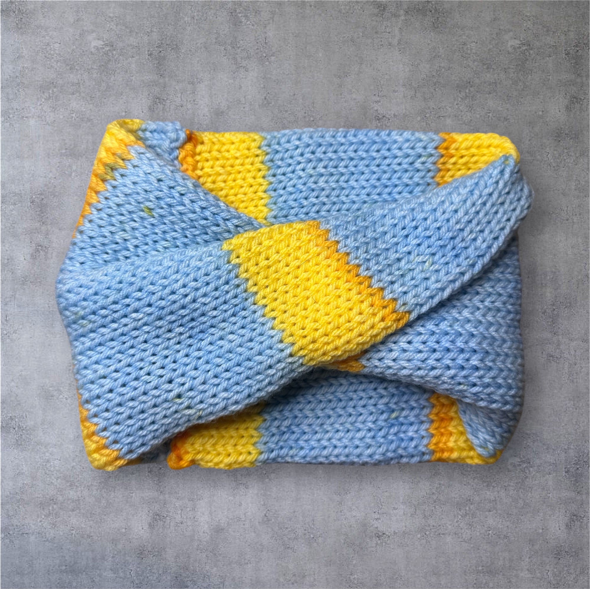 Striped Twisted Knit Ear Warmer