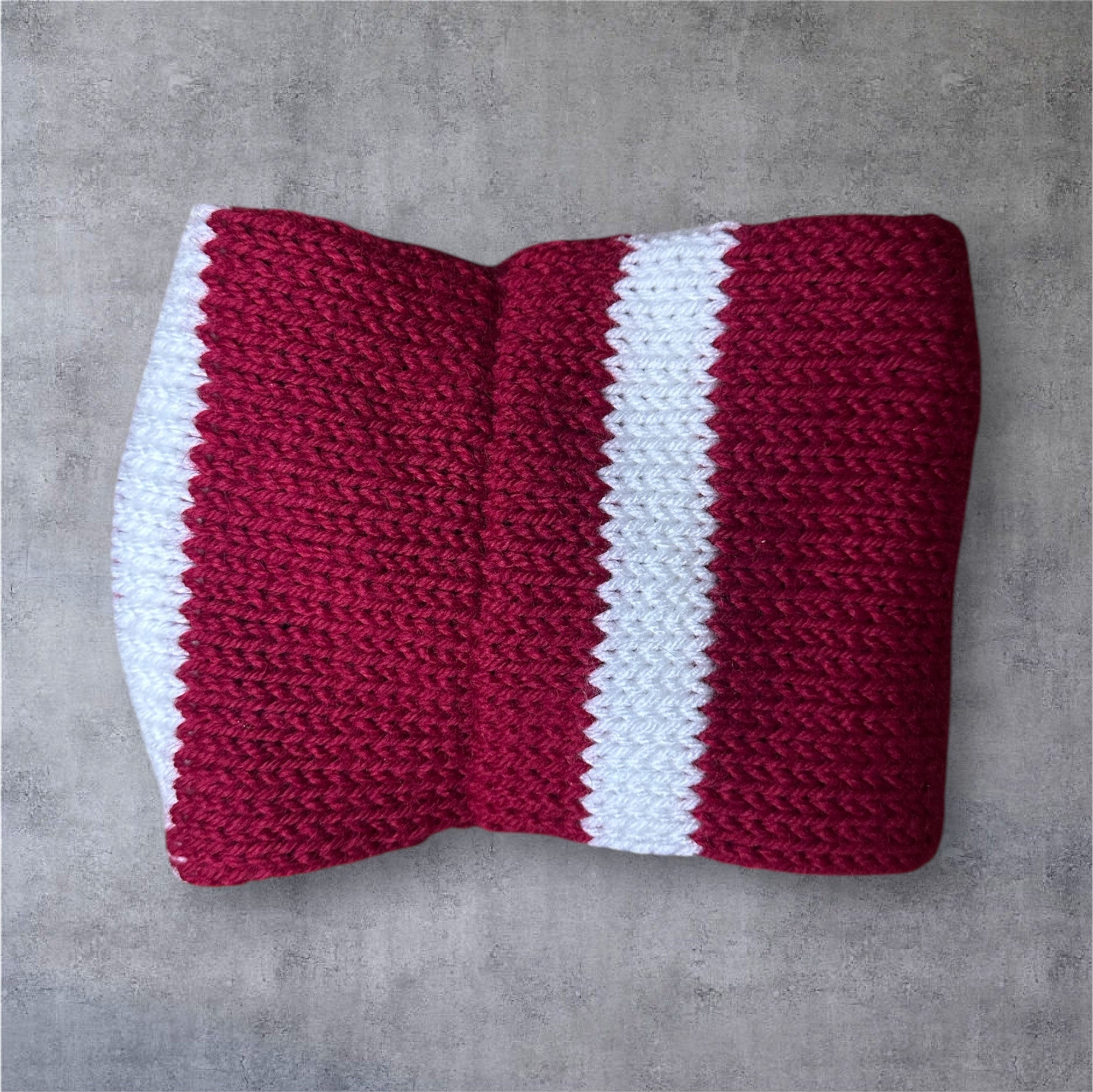 Striped Twisted Knit Ear Warmer