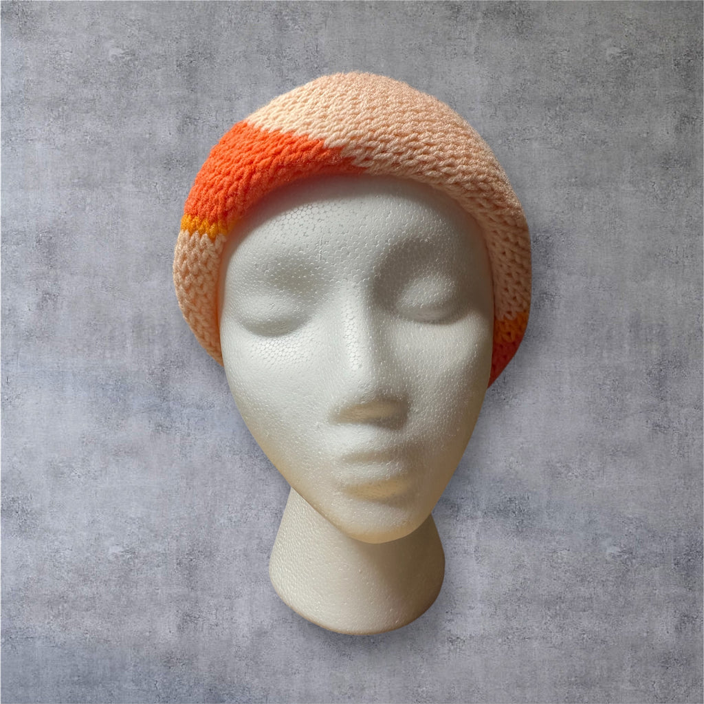 Striped Twisted Knit Ear Warmer
