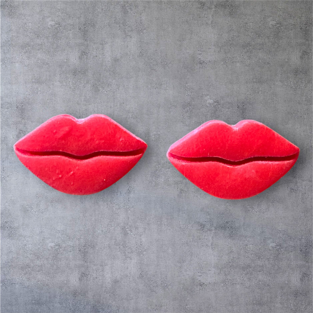 Kiss Lips - Polymer Clay Studs