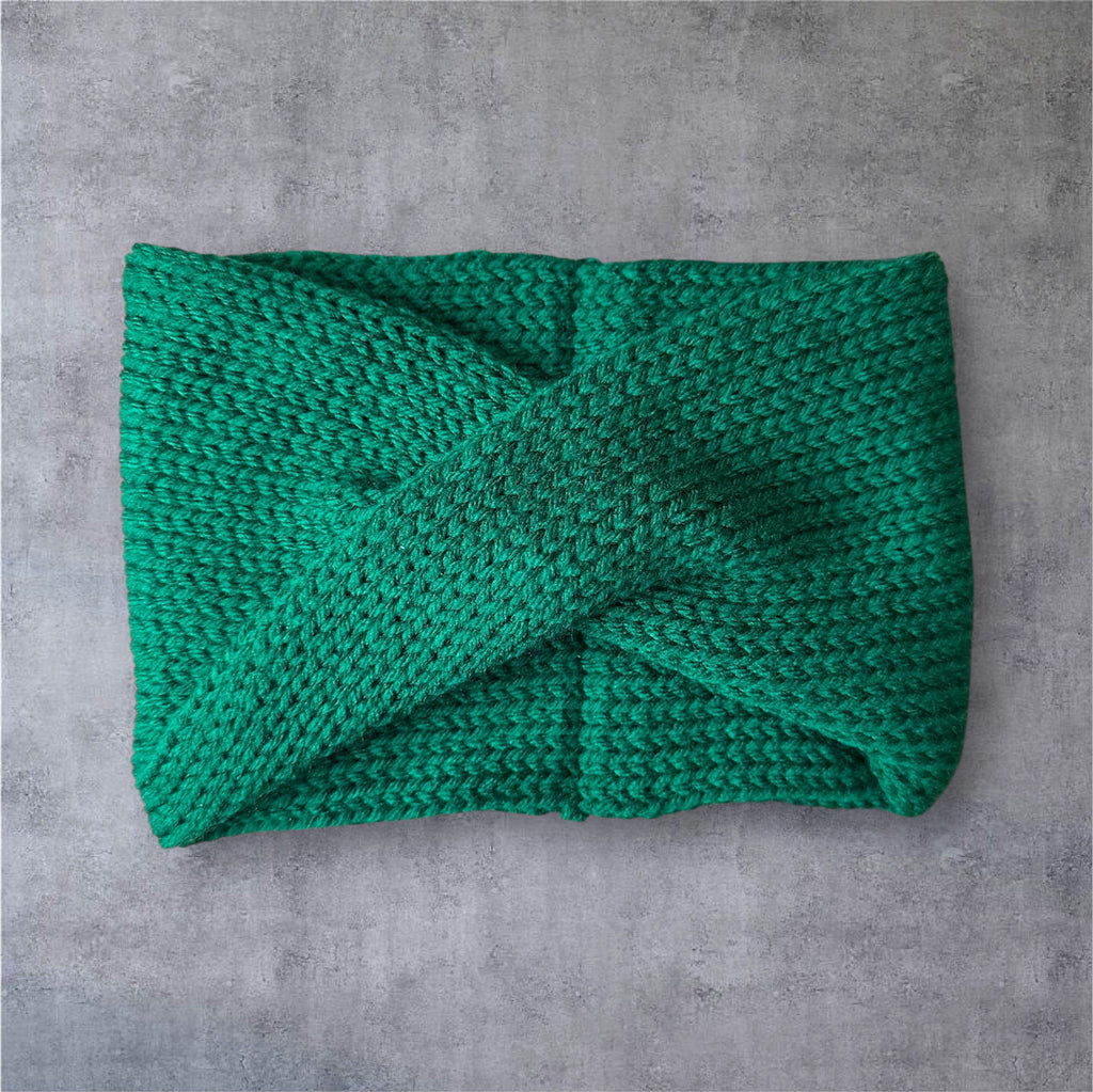 Solid Color Twisted Knit Ear Warmer