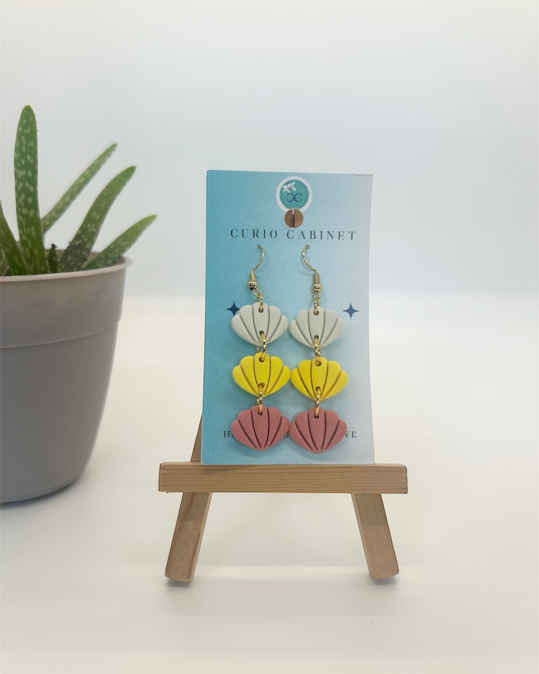 Salty Shells - Polymer Clay Earrings