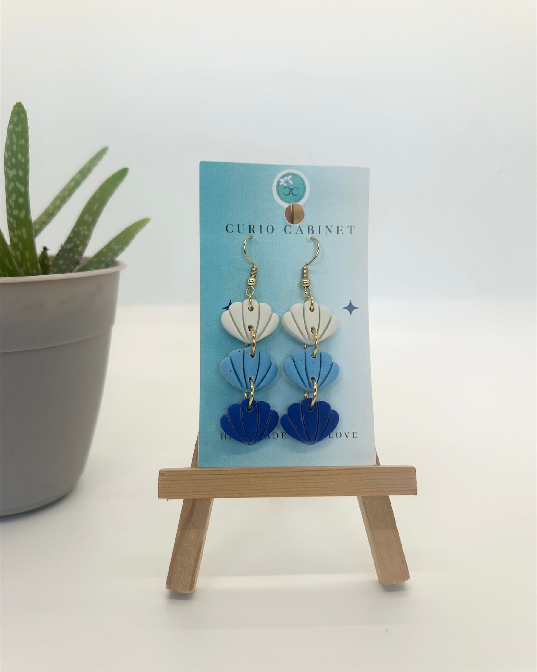 Salty Shells - Polymer Clay Earrings