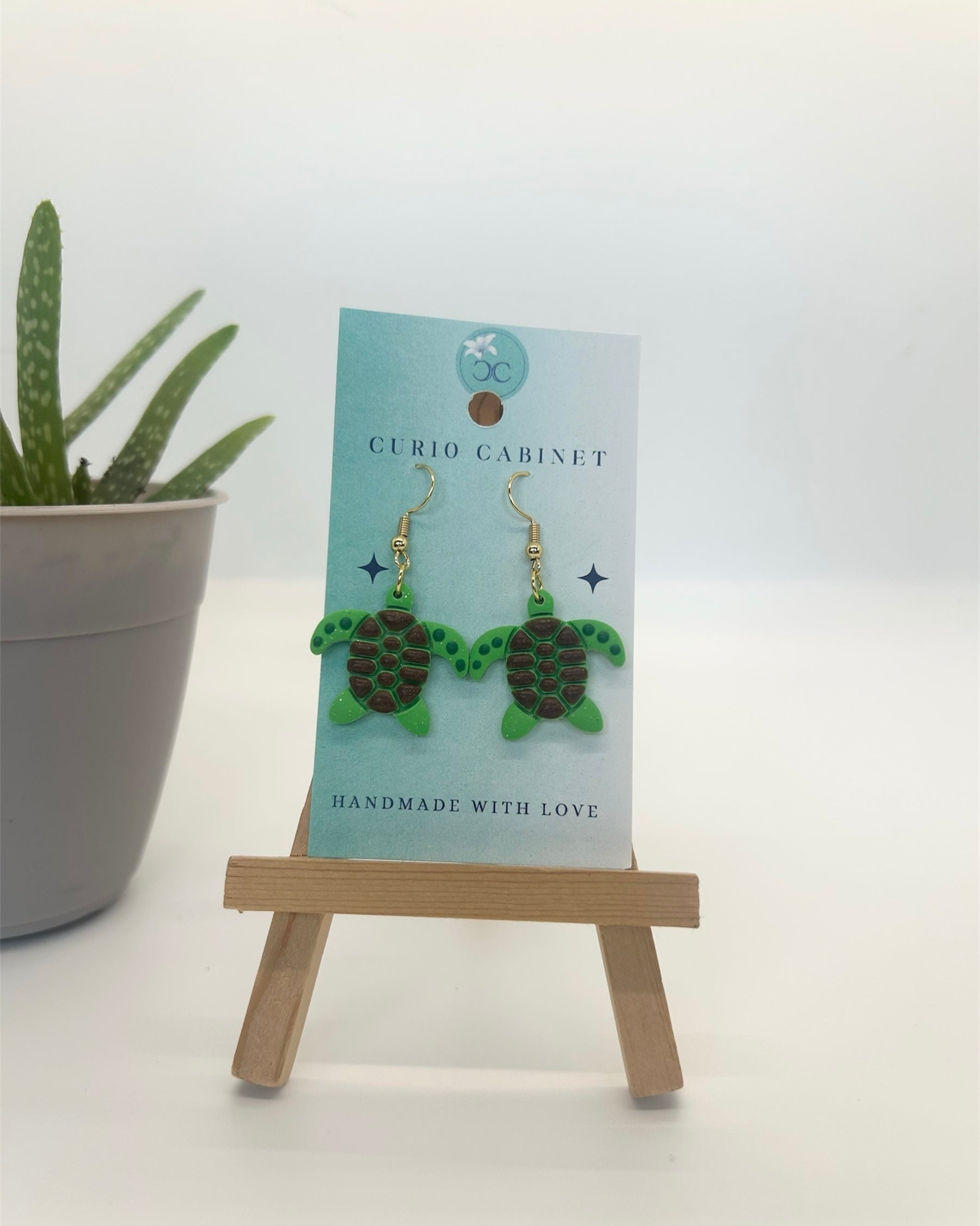 Sea Turtles - Polymer Clay Earrings