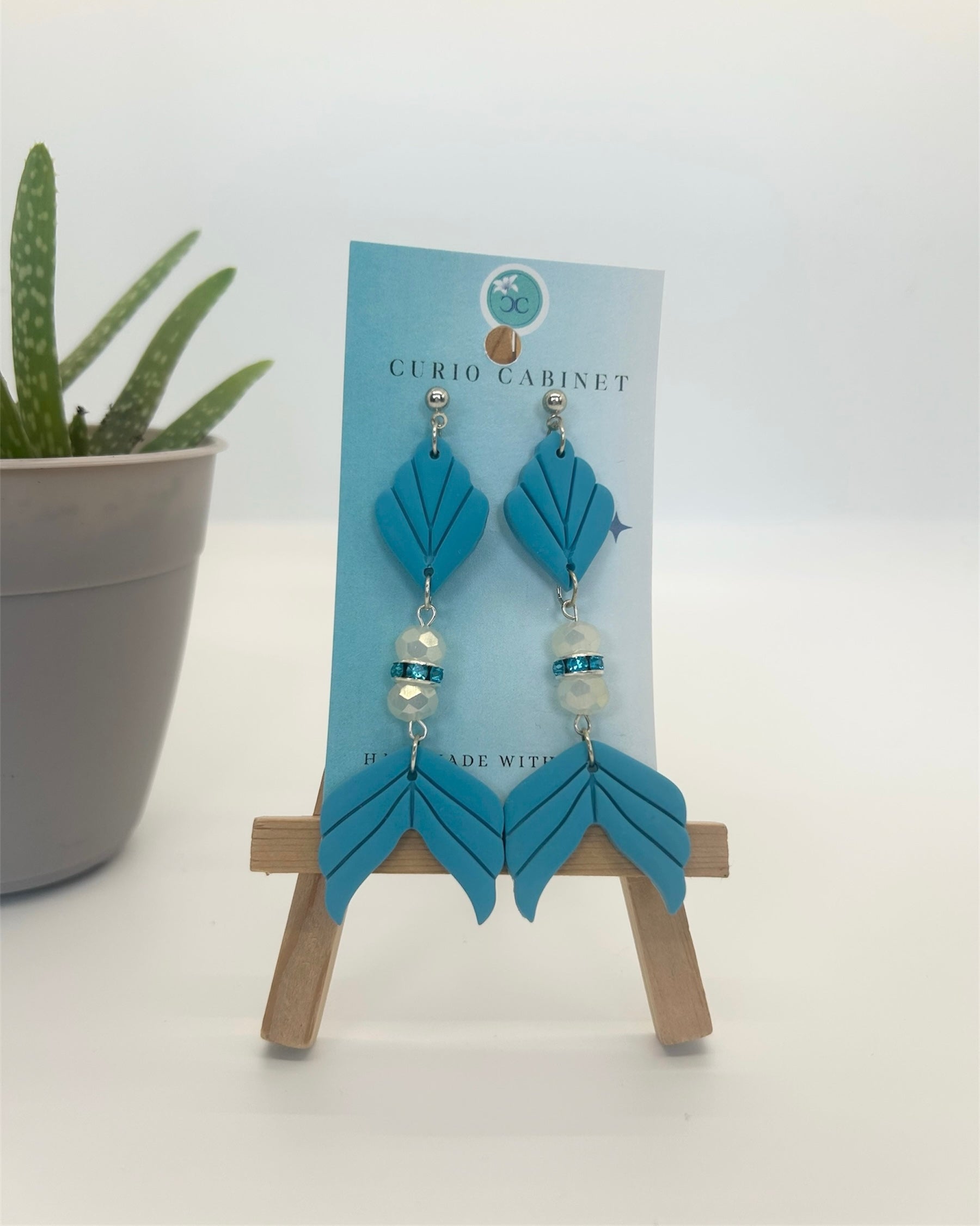 Elegant Mermaid Tails - Polymer Clay Earrings