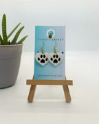 Paw Print Hearts - Polymer Clay Earrings