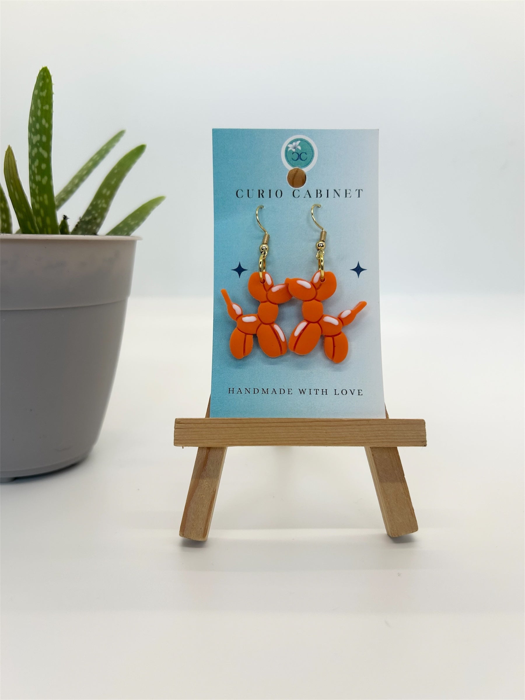 Balloon Dogs - Polymer Clay Earrings
