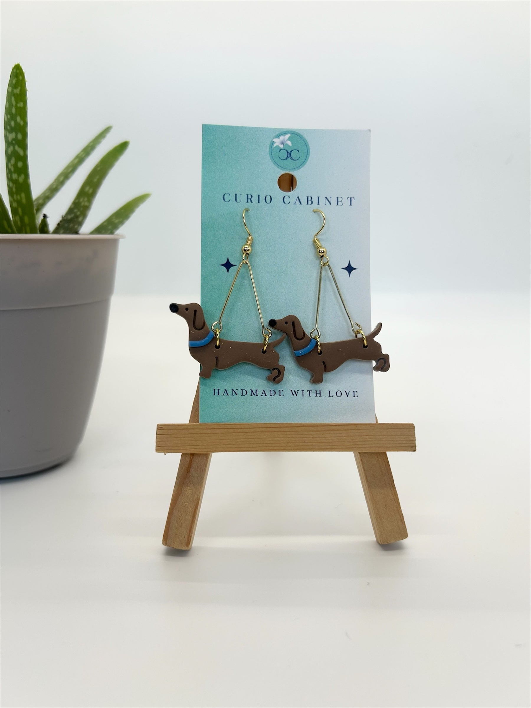 Wacky Weenie Dogs - Polymer Clay Earrings